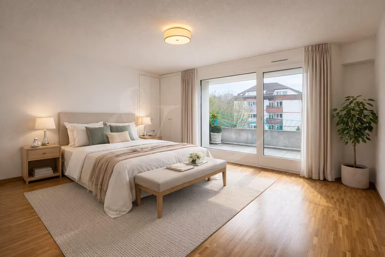 Exclusive penthouse occupying the entire floor with large terrace in the heart of Perly